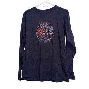 Leslie Jordan Long Sleeve Graphic Tee M 50% Cotton 50% Poly Made In China